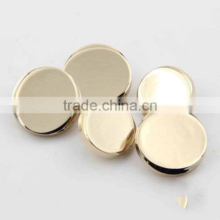 Hot Sale Golden 15mm 20mm Flat Women Shirt Custom Metal Sewing Buttons