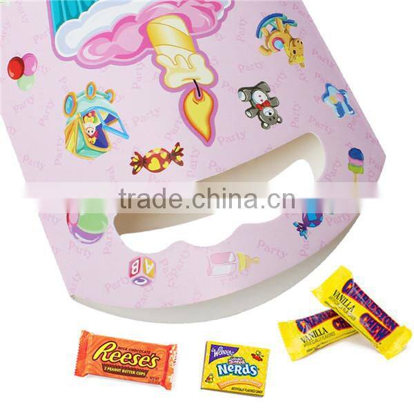 Paper Party Gift Bags Pink Cake Pattern 24.7cm x 13.6cm