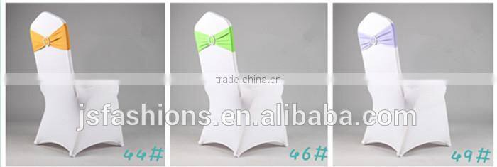 spandex lycra chair bands elastic chair sash with buckle for wedding