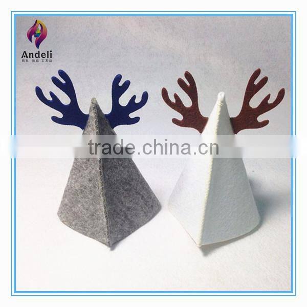 2015 New design promotion Funny felt christmas hat