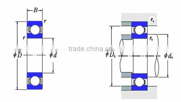 40*90*23 mm Full ZrO2 ceramic bearing 6308
