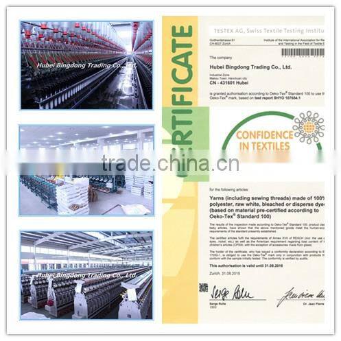 20/2 20/1 dyed pattern | white 100% polyester spun hank yarn for sewing clothing