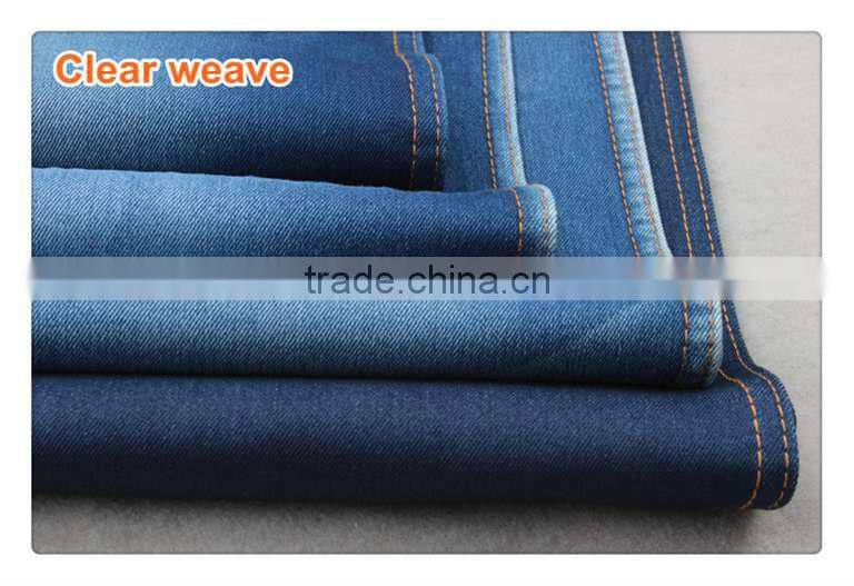 indigo blue for woman jeans denim fabric