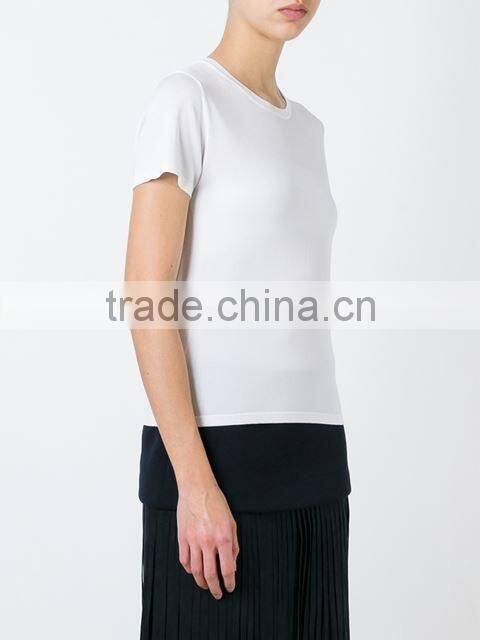 Oem Short Sleeve O Neck Blank Plain T Shirts Clothes for women,Womens Pure White Cotton Plain T-Shirts for Printing