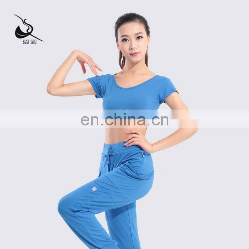 116172014 Jazz Dance Tops With lining Fitness Top
