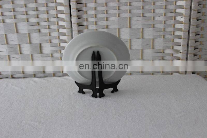 8 inches sublimation blank ceramic plate dinner dishes with gold rim