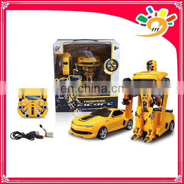 2.4G car transform robot toy Remote control car rc robot