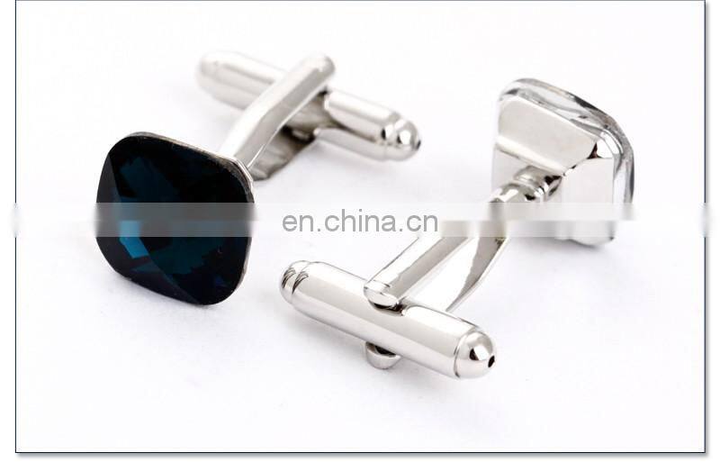 Simple Deluxe Rhinestone Jewelry Unisex Shirt Cufflinks Brand
