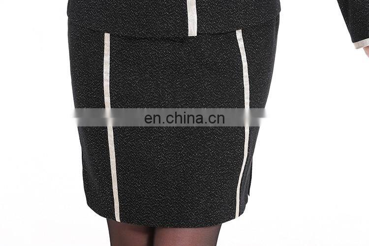 OEM formal hot popular office short skirt suits for women