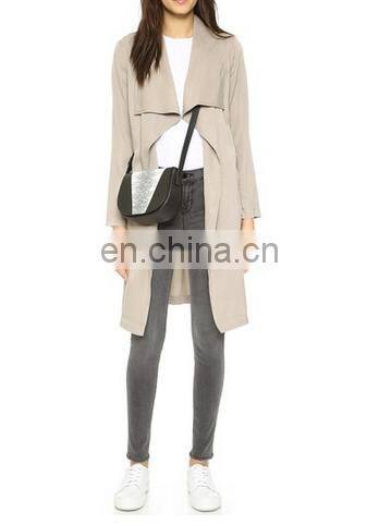 New trendy women long coat model