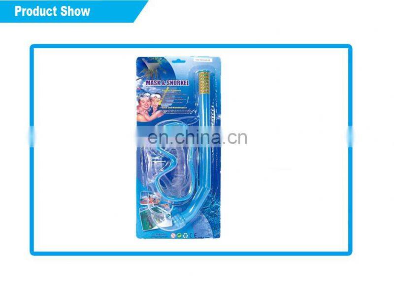China supplier good cheap kids swimming glasses and snorkel set