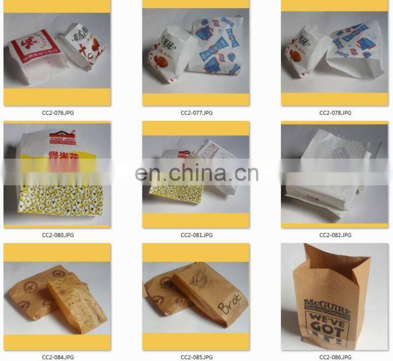 custom Sandwich break Hamburger Food Paper Bag, food paper bag for food