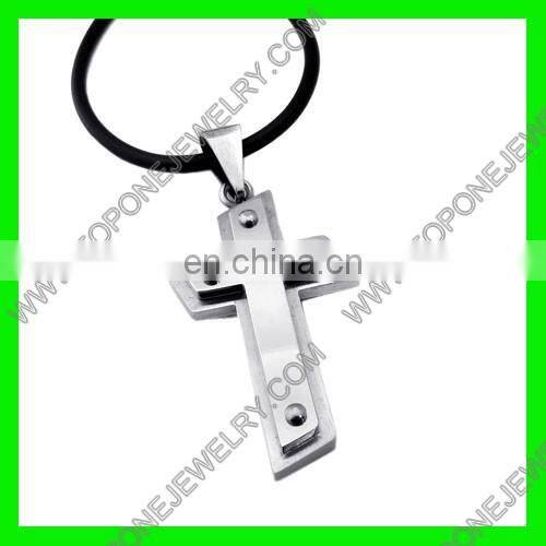 2014 Latest Design blue color cross dog tag 2014 new coming products fashion jewelry China Best Steel Jewelry Manufacturer