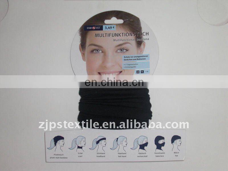 8 In 1 100% polyester seamless sports elastic hairband