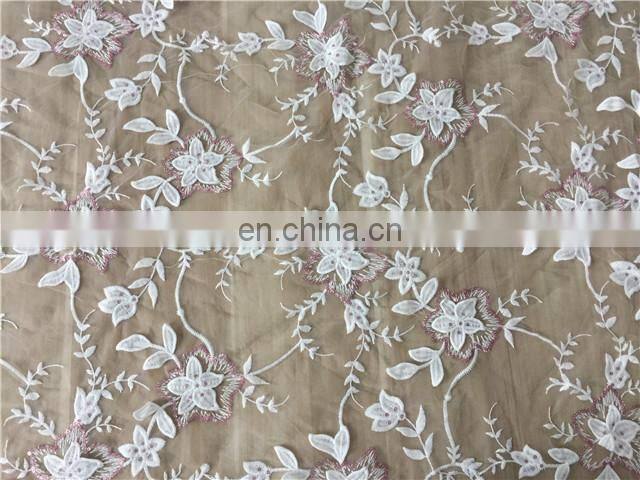 new design custom 3d lace fabric for wedding dress/ladies dress