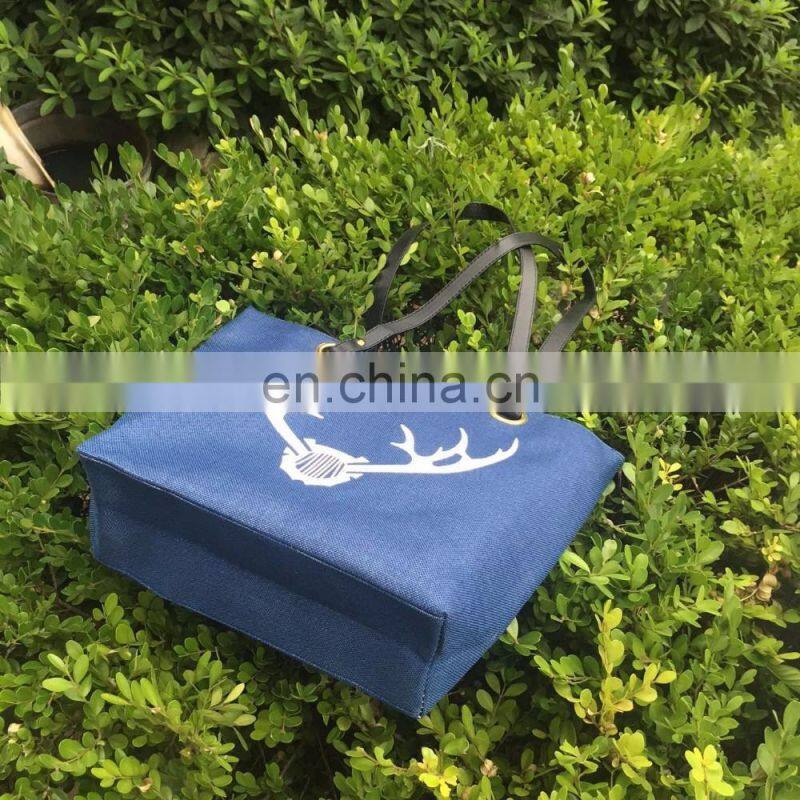 Made in yiwu factory jute shopping tote bag
