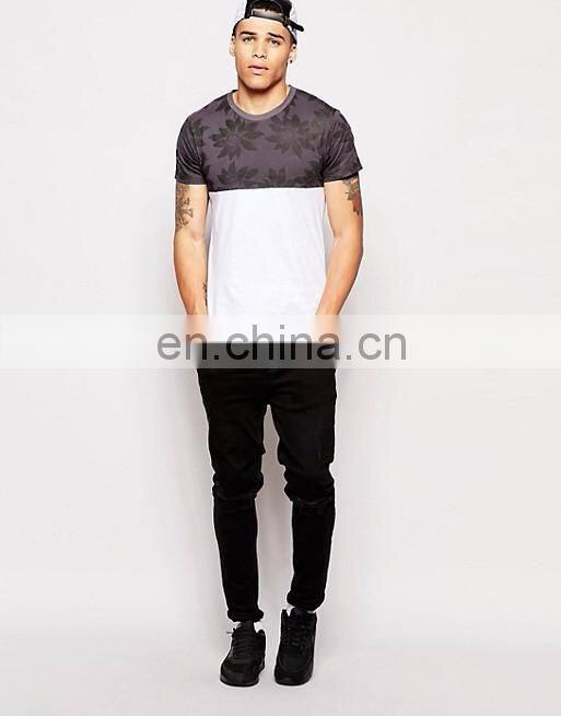 100% Cotton Customized o neck men t-shirt wholesale