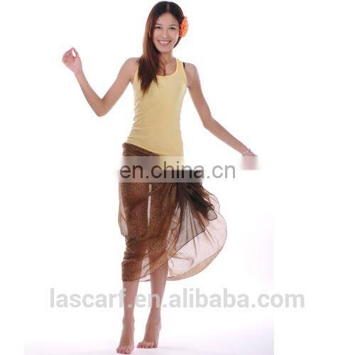 100%polyester silk screen printed sarong