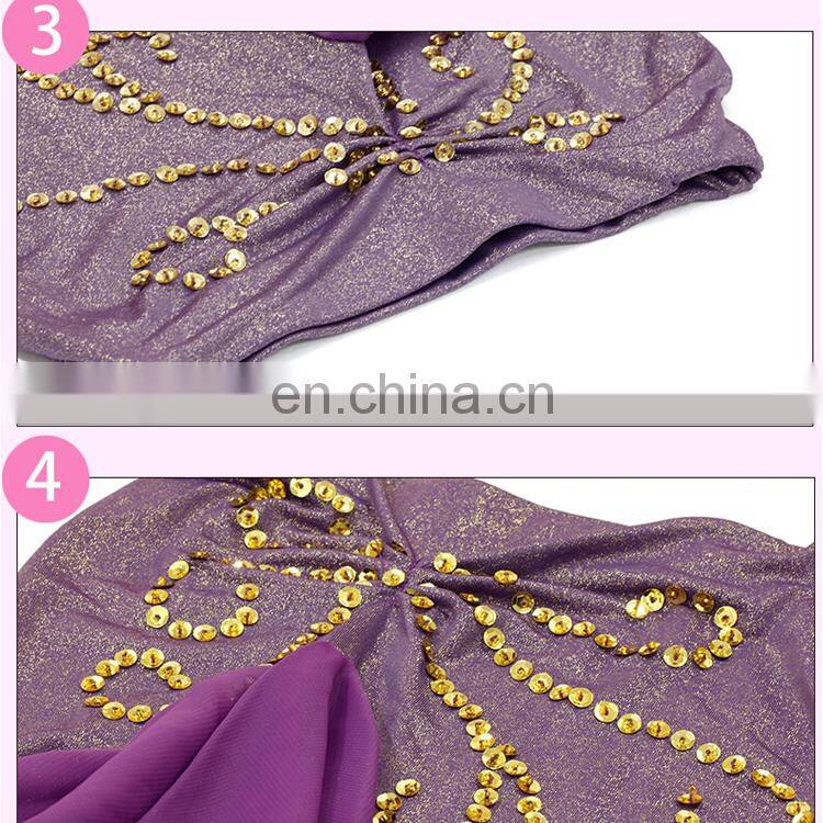 Newest arrival hot sexy beaded tassel children girls belly dance costume with size S M L ET-055