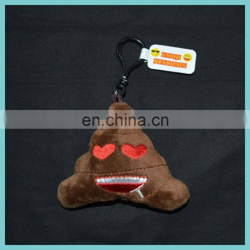 soft PVC emoji keychain poo keychain devil keychain