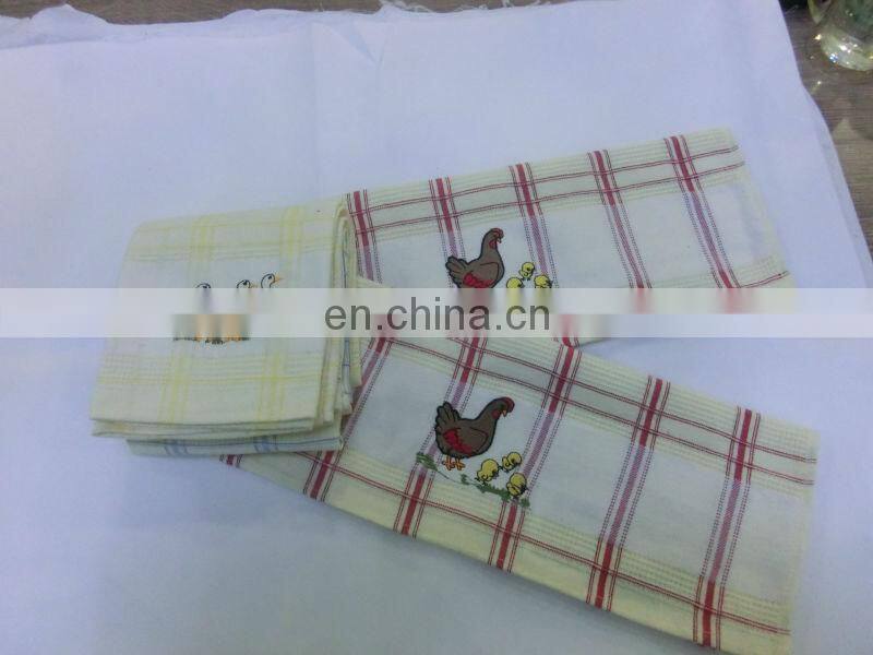 printed linen tea towl