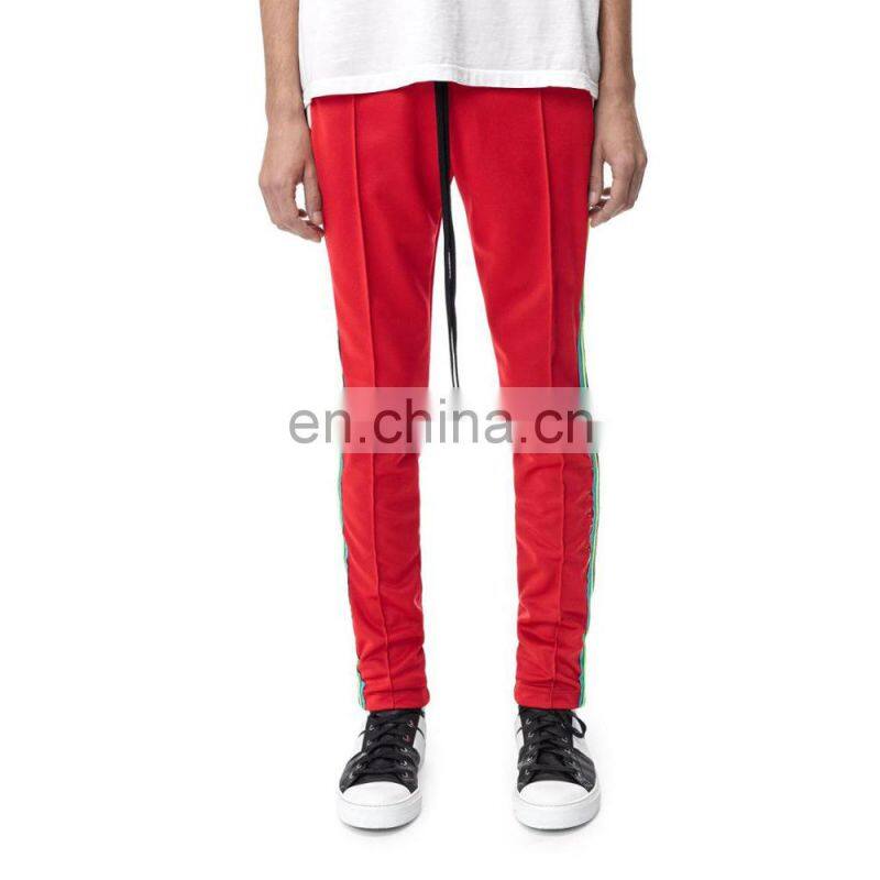 DiZNEW Red Wholesale streetwear blank cargo custom Black track pants