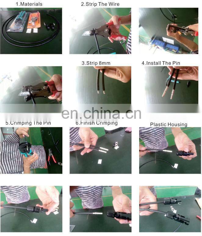 SLOCABLE CE approved IP67 Waterproof connector for solar energy system DC solar connector