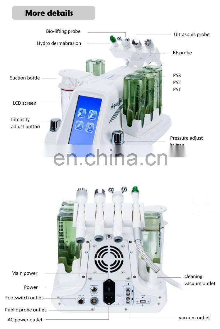 Korea Hydra Dermabrasion Beauty Machine/ Aqua Peel Facial Machine