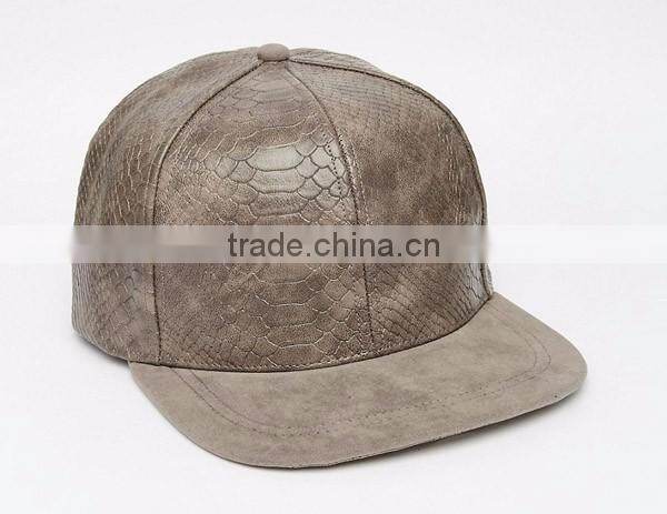 2016 Wholesale High Quality Leather Snapback
