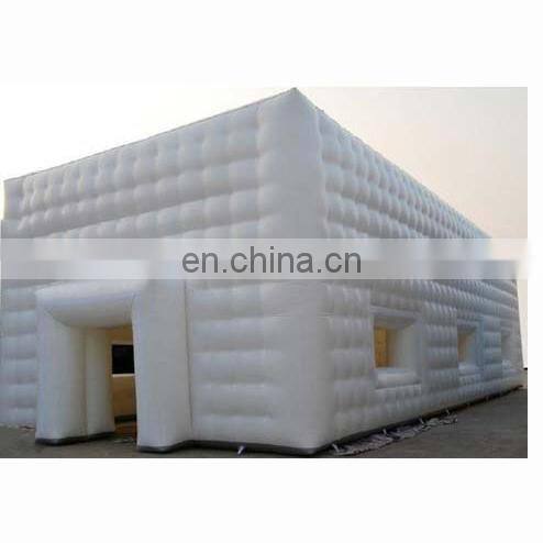 China airtight winter led  house marquee sport event light construction big inflatable camping cube party cabin tent