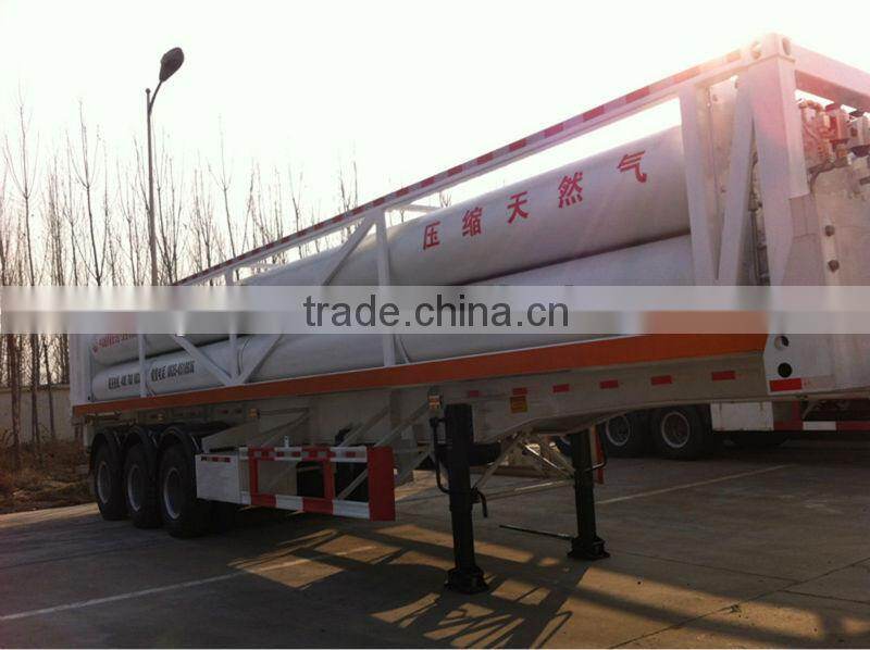 8 tubes skid new CNG fuel semi trailer