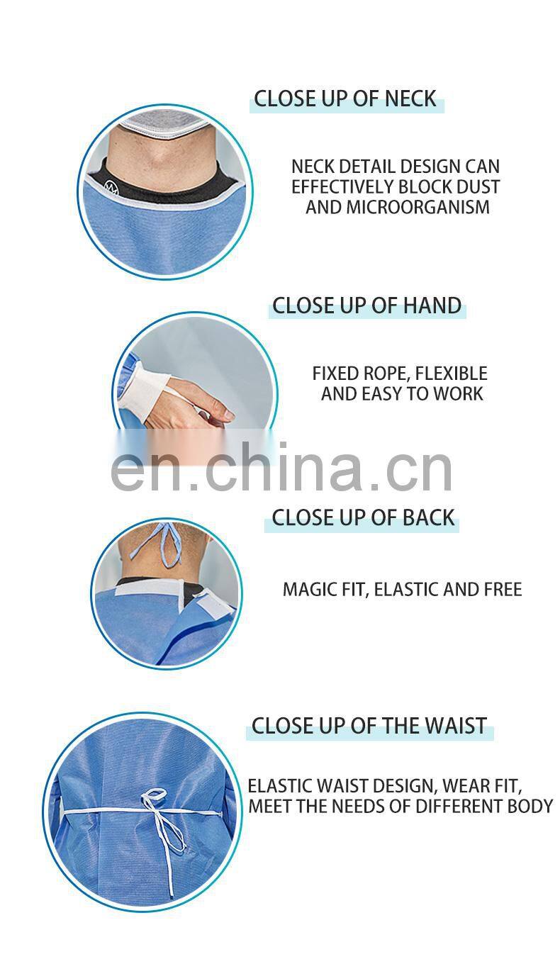 AAMI Level 3 Gowns Medical Protective Gowns Hospital Gowns Disposable