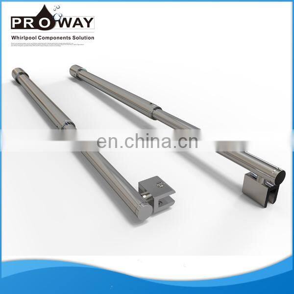 Hot Stainless Steel Pipe Corner Bath Portable Curved Shower Curtain Rod