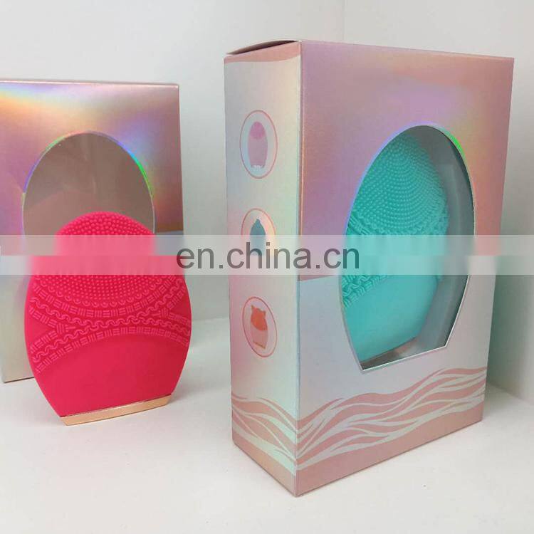 Mini type USB Rechargeable Face Cleaning Beauty Skin Care Tool Silicone Waterproof Facial Cleaning Brush