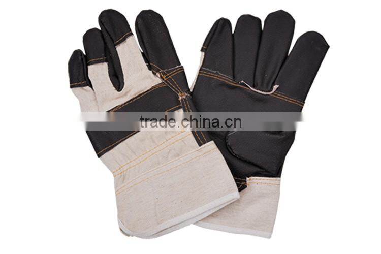 10.5" mens black tight leather gloves made in china LG025