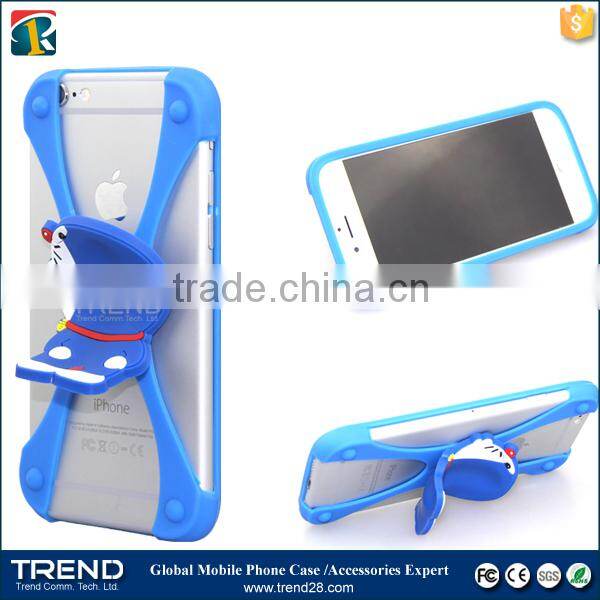 bumpers universal silicone stand cartoon silicone bumper case for 1~7 inches