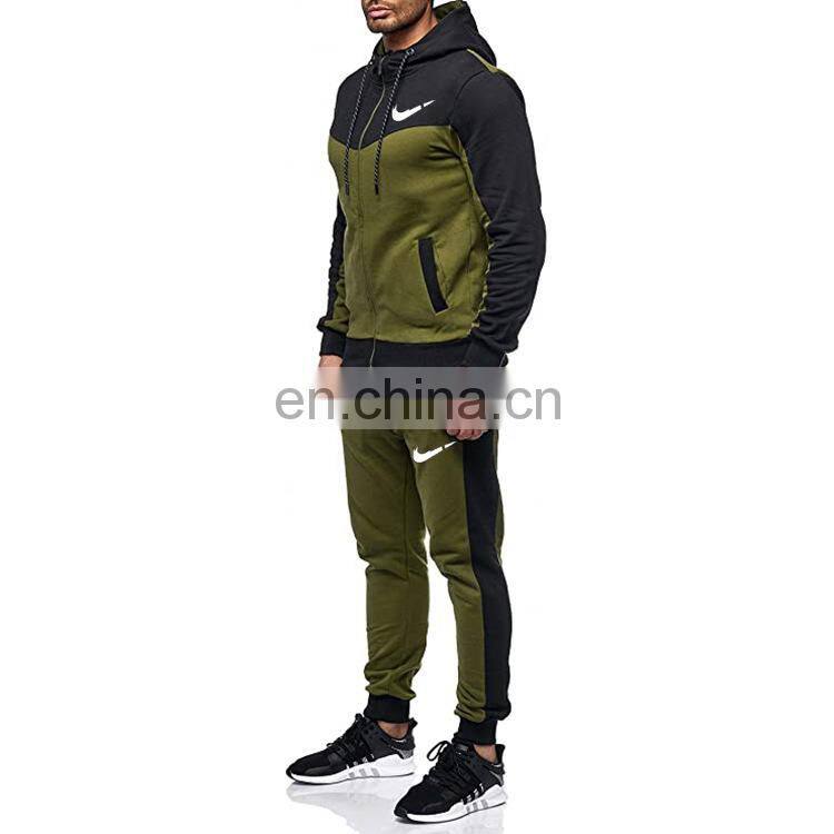 2021 foreign trade autumn and winter outdoor sports suit large size men's casual loose two-piece men's jogging suit