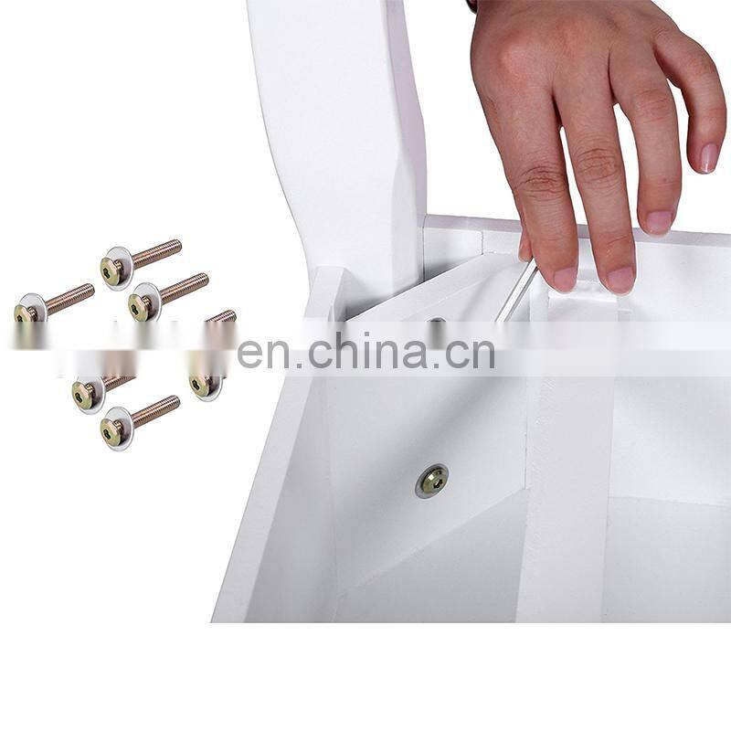 Vanity Table Mirror Wooden Makeup Table Mirrored Dresser Dressing Table