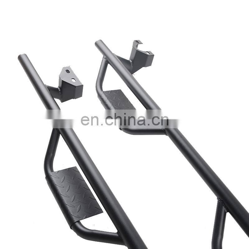 Black Steel Side Bar for Jeep Wrangler JL 18+ 4x4 Accessories Maiker Manufacturer Running Board