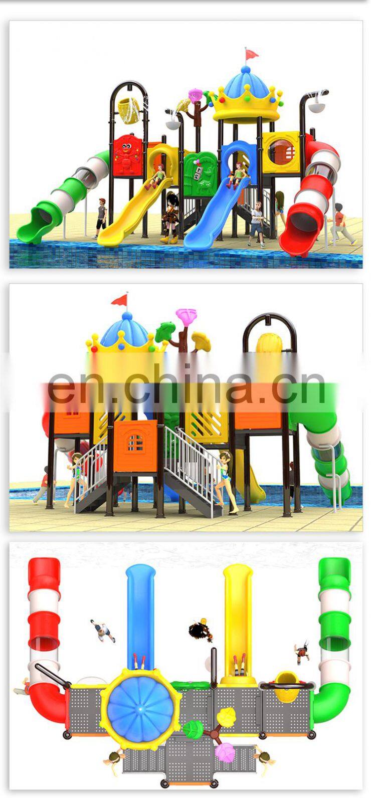Professional large Outdoor playground equipment water slide