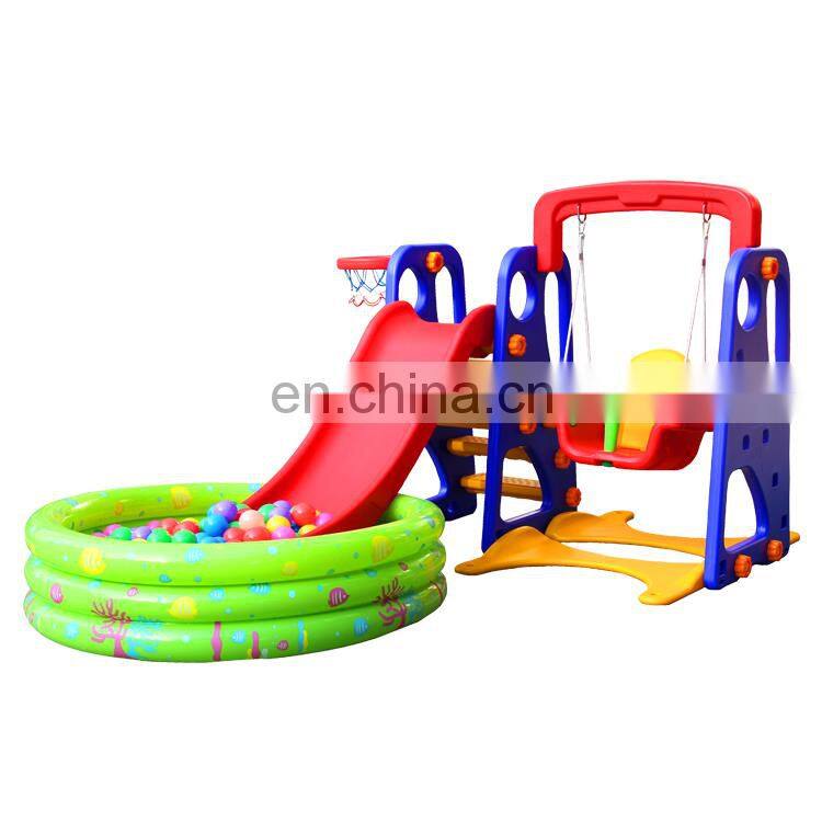 Hotsale Kids Outdoor Playground Plastic Slide Children Plastic Indoor Slide and Swing Set for Baby