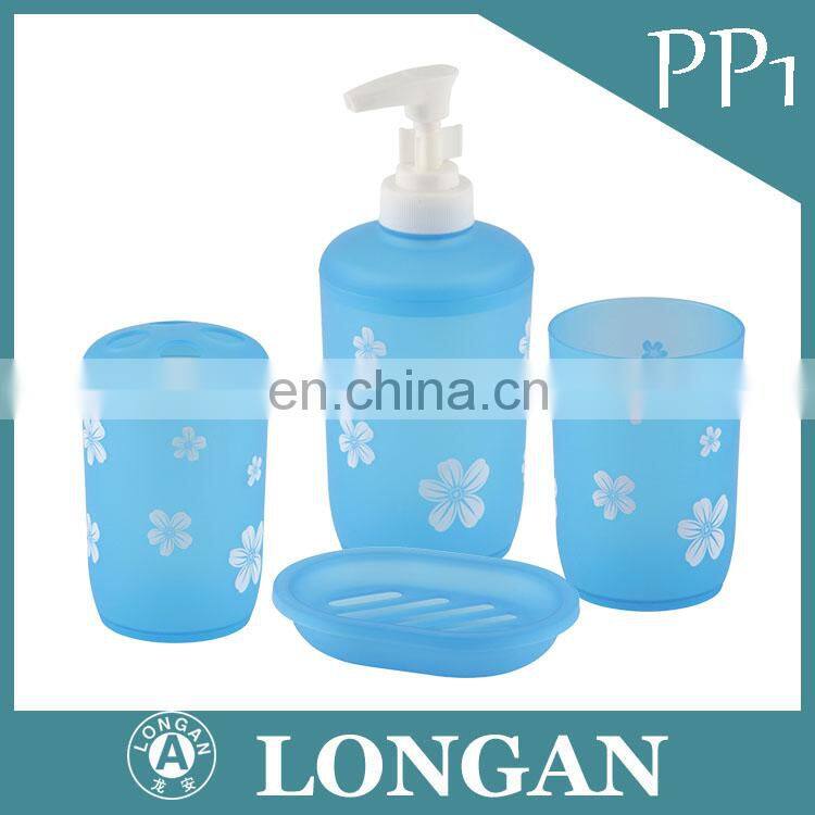Manufacturer Plastic Polyresin Price Lotion Liquid Foam Bottle Bathroom Accessories Set With Soap Pump Head Supplier From China
