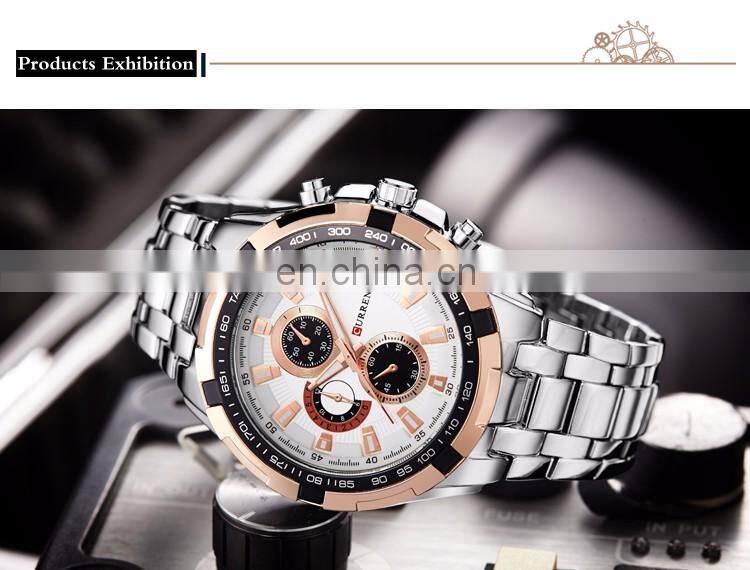 stainless steel band for men imported quartz watch hot relogio masulino luxury curren brand 8023 wristwatches
