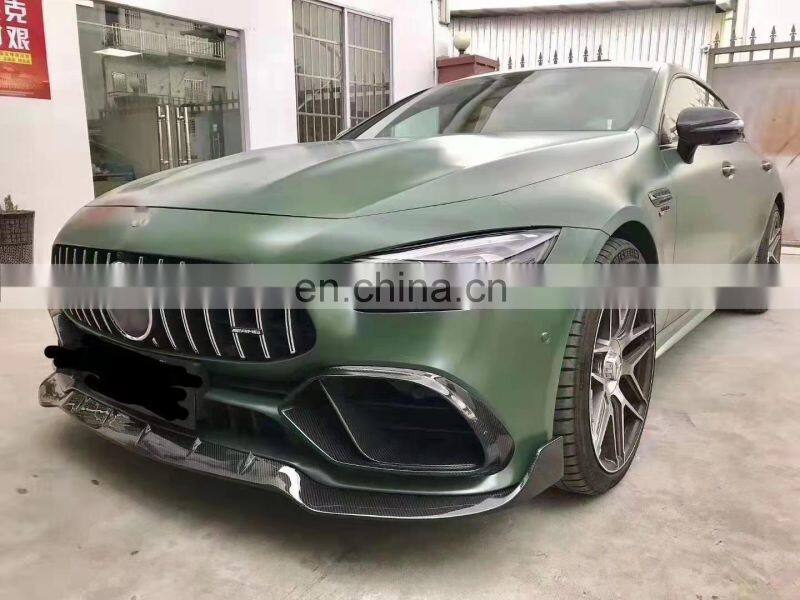 Runde Carbon Fiber Brabus Style For Mercedes-Benz AMG GT50 GT53 Body Kit Front Lip Rear Lip Side Skirt Spoiler Exhaust