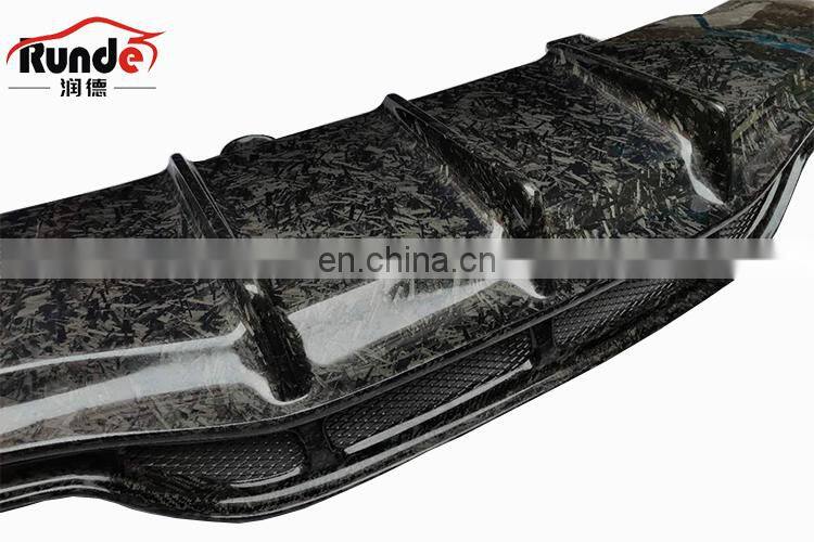 Runde PSM Style Body Parts Carbon Fiber Material Rear Lip Diffuser For Mercedes-Benz W205 C63S coupe rear lip diffuser