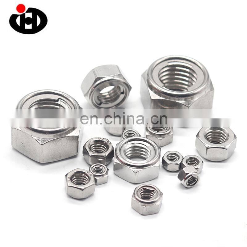 Stainless steel self-locking nuts hexagon self-locking nylon nuts