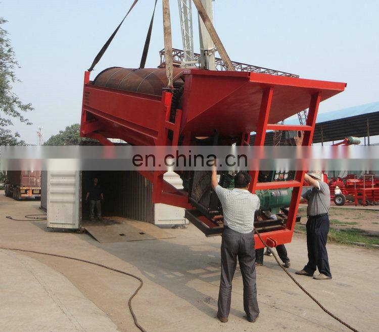 Mobile screw diamond trommel screening plant 75 t/h popular in Ghana Australia Bolivia Brazil