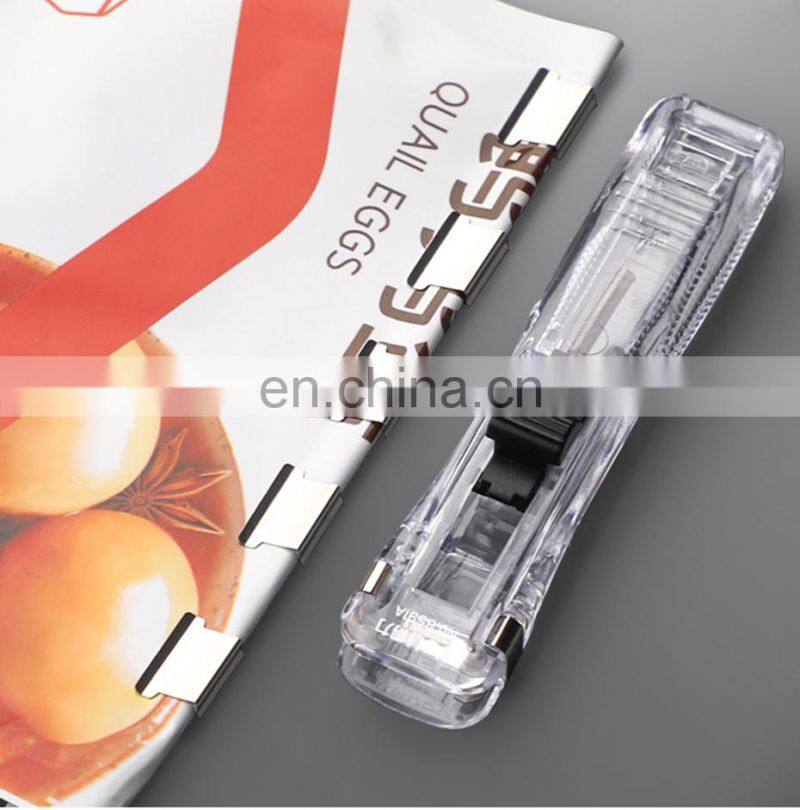 Deli Push Clamp Binder Stationery Clips Stapler Multifunction Paper Storage Artifact School Office Supplies Metal Clip Holder