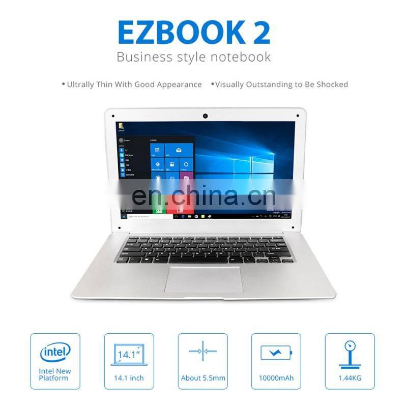 Jumper EZbook 2 Laptop, 14.1 inch, 4GB+128GB 10000mAh Large Battery, Win 10 Intel Cherry Notebook PC