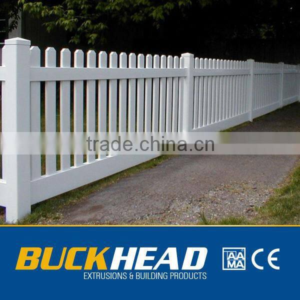 High quality garden white cheap pvc fence